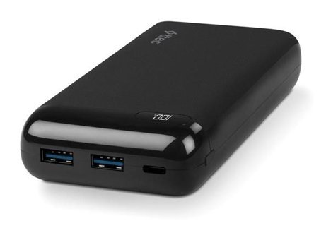 Ttec Powerslim Lcd 20000 mAh Hızlı Şarj Micro Lightning - Type C - USB Powerbank Siyah