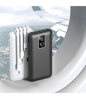 Kiit 20000 mAh Hızlı Şarj Type C Powerbank Siyah