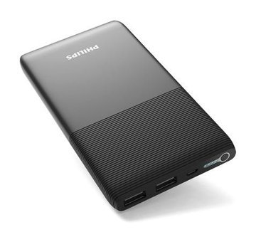 Philips 10000 mAh Hızlı Şarj Micro Type C - USB Powerbank Siyah