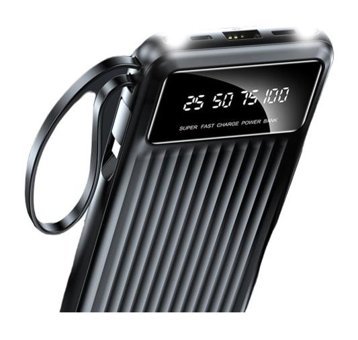 Neutron Ntl-Pb-13N4 10000 mAh Hızlı Şarj Dijital Göstergeli Lightning - Type C - USB Powerbank Siyah