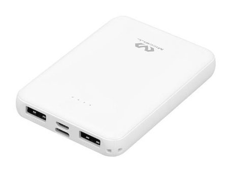 Miccell 5000 mAh Micro Type C - USB Powerbank Siyah