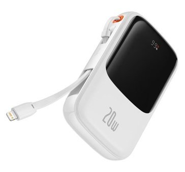 Baseus Q Pow Pro 10000 mAh Hızlı Şarj Type C Powerbank Beyaz