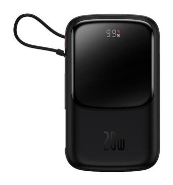 Baseus Q Pow Pro 10000 mAh Hızlı Şarj Type C Powerbank Siyah