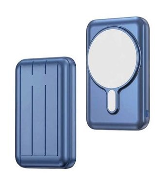 Xipin T113 10000 mAh Hızlı Şarj Mıknatıslı Kablosuz Powerbank Mavi