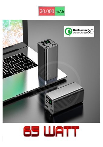 Prepare 20000 mAh Hızlı Şarj Micro Type C - USB Powerbank Çok Renkli