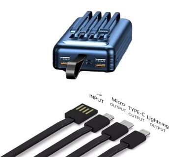 Sunix Pb-05 25600 mAh Hızlı Şarj Micro Lightning - Type C - USB Powerbank Siyah