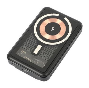 Miccell 10000 mAh Hızlı Şarj Mıknatıslı Type C Powerbank Şeffaf