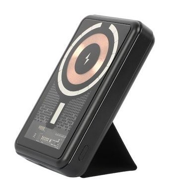 Miccell 10000 mAh Hızlı Şarj Mıknatıslı Type C Powerbank Şeffaf