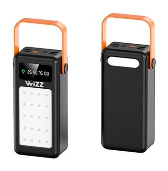 Wizz Wp060S 60000 mAh Hızlı Şarj Micro Lightning - Type C - USB Powerbank Siyah