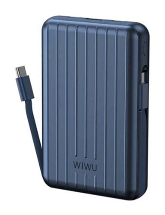 Wiwu Pp03 10000 mAh Hızlı Şarj Micro Lightning - Type C - USB Powerbank Siyah