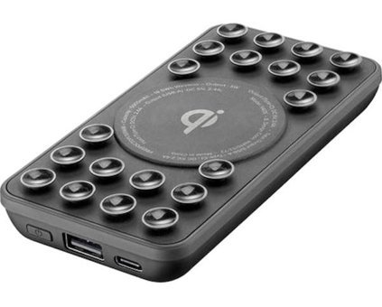 Cellularlıne Octopus 10000 mAh Hızlı Şarj Mıknatıslı Vantuzlu Type C Powerbank Siyah