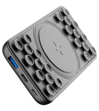 Cellularlıne Octopus 10000 mAh Hızlı Şarj Mıknatıslı Vantuzlu Type C Powerbank Siyah