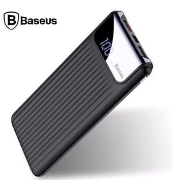 Baseus Thın 10000 mAh Hızlı Şarj Mini USB Powerbank Beyaz