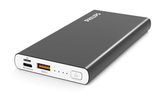 Philips Dlp6733 10000 mAh Hızlı Şarj Type C - USB Powerbank Gri
