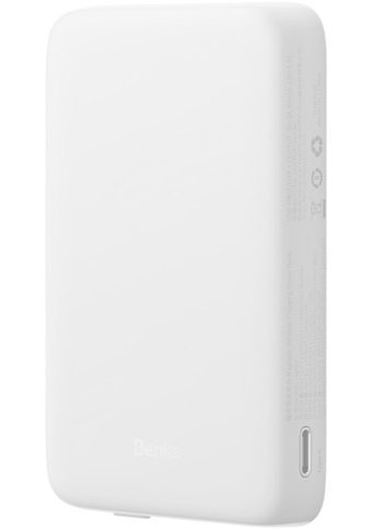 Benks Mp07 1000 mAh Hızlı Şarj Mıknatıslı Type C Powerbank Beyaz