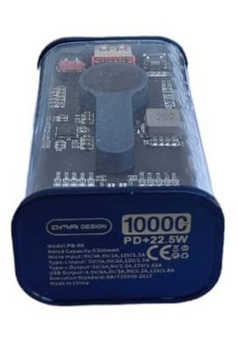 Başkenttekno 10000 mAh Hızlı Şarj Micro Type C - USB Powerbank Mavi
