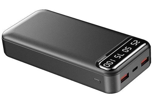 King Power Kp-29 20000 mAh Hızlı Şarj Type C - USB Powerbank Siyah