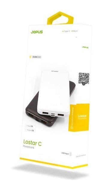 Jopus Jp-P06 Lostar C 10000 mAh Micro Type C - USB Powerbank Siyah