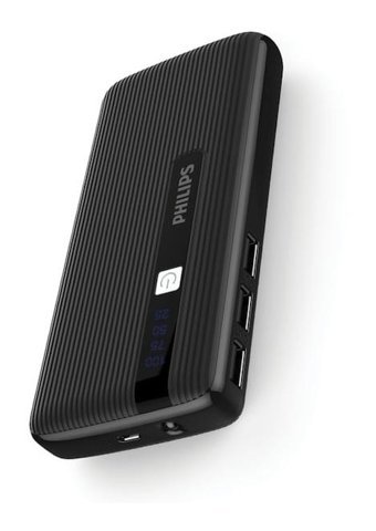 Philips Dlp2710Nb 10000 mAh Hızlı Şarj Type C - USB Powerbank Siyah