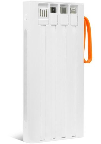 Powerway Qc10 10000 mAh Hızlı Şarj Mini USB Powerbank Beyaz