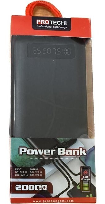 PROTECH B-05 20000 mAh Hızlı Şarj Mını USB Powerbank Siyah