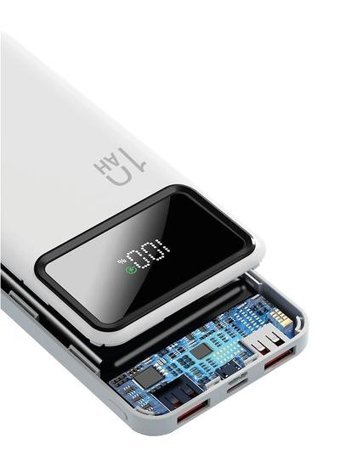Linktech Ld10 10000 mAh Hızlı Şarj Type C - USB Powerbank Beyaz