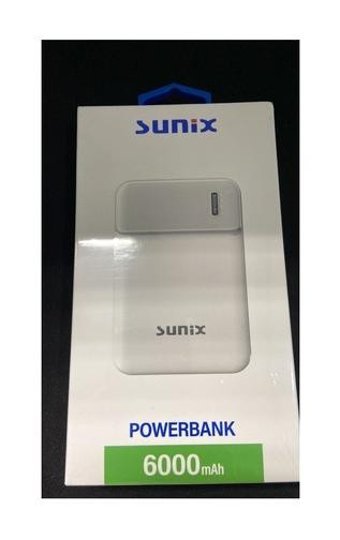 Sunix Pb-21 6000 mAh Hızlı Şarj Micro Type C - USB Powerbank Beyaz
