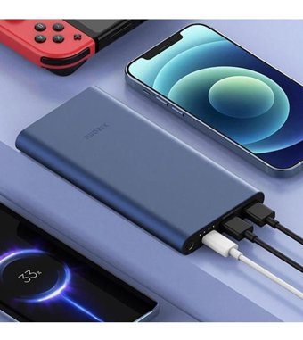 Xiaomi Bhr5079Cn 10000 mAh Hızlı Şarj Micro Type C - USB Powerbank Lacivert