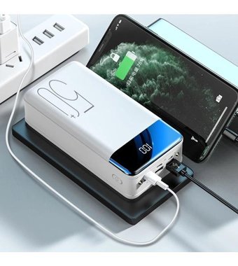 Protech 50000 mAh Hızlı Şarj Mını USB Powerbank Beyaz