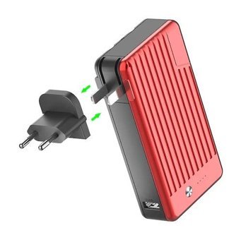 Xipin T106 10000 mAh Hızlı Şarj Micro Lightning - Type C - USB Powerbank Kırmızı
