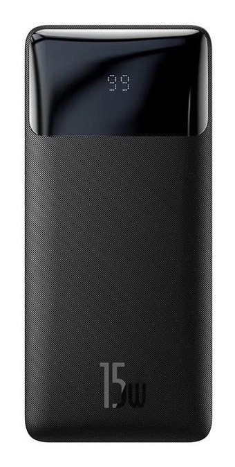 Baseus Bipow 30000 mAh Hızlı Şarj Micro Type C - USB Powerbank Siyah