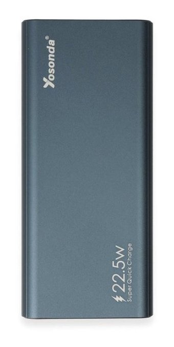 Yosonda 20000 mAh Hızlı Şarj Micro USB Powerbank Mavi