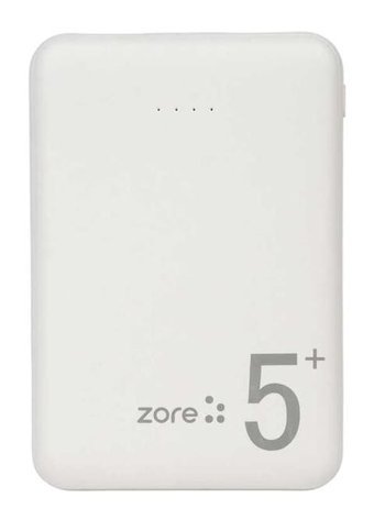 Zore Zr-Pw04 5000 mAh Hızlı Şarj Işıklı Micro Type C - USB Powerbank Beyaz