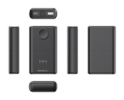Kiit 10000 mAh Hızlı Şarj Mıknatıslı Type C Kablosuz Powerbank Siyah