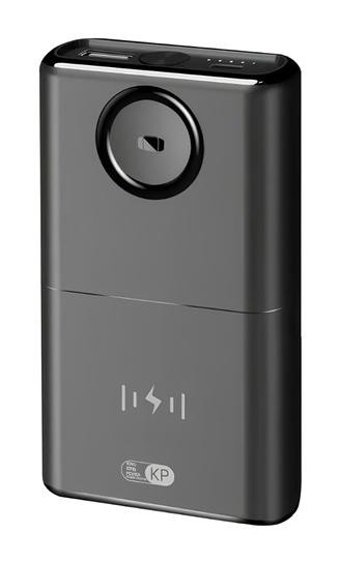 Kiit 10000 mAh Hızlı Şarj Mıknatıslı Type C Kablosuz Powerbank Siyah