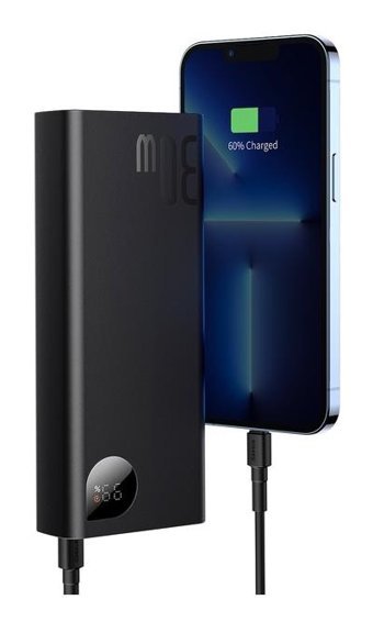 Baseus Adaman 2021 Edition 20000 mAh Hızlı Şarj Micro Type C - USB Powerbank Siyah