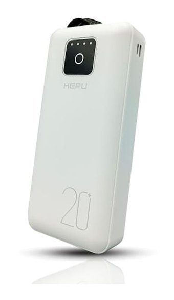 Hepu Hp-979 20000 mAh Micro Type C - USB - Lightning Powerbank Beyaz