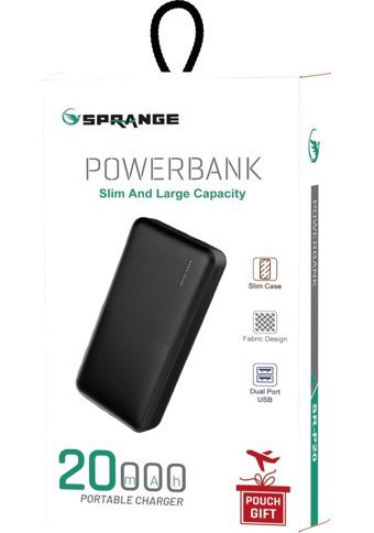 Concord Sr-P20 2000 mAh Hızlı Şarj Micro Type C - USB Powerbank Beyaz - Siyah
