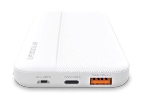 Hypergear 10000 mAh Hızlı Şarj Micro Type C - USB Powerbank Beyaz