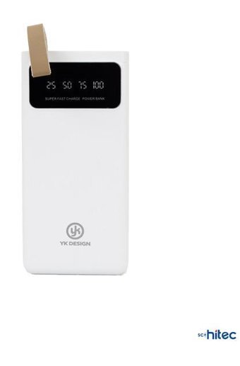 Schitec Yk89 5000 mAh Hızlı Şarj Mıknatıslı Powerbank Beyaz
