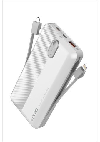 Ldnıo Pl2014 20000 mAh Hızlı Şarj Type C - USB Powerbank Beyaz