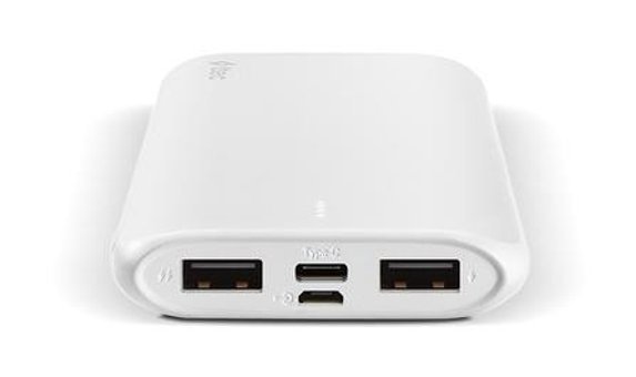 Ttec Powerslim 10000 mAh Hızlı Şarj Micro Lightning - Type C - USB Powerbank Beyaz