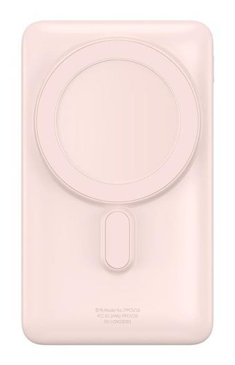 Baseus Mgsafe Overseas 10000 mAh Hızlı Şarj Mıknatıslı Type C Kablosuz Powerbank Pembe