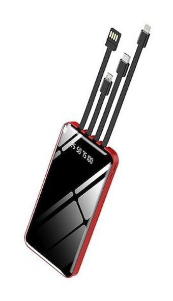 Sunix Pb 40 12000 mAh Hızlı Şarj Micro Lightning - Type C - USB Powerbank Siyah