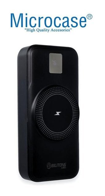 Microcase W01 10000 mAh Hızlı Şarj Mıknatıslı Type C Kablosuz Powerbank Siyah