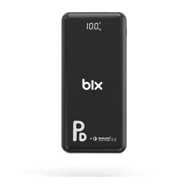 Bix Pb101-Pd 10000 mAh Hızlı Şarj Type C Powerbank Siyah