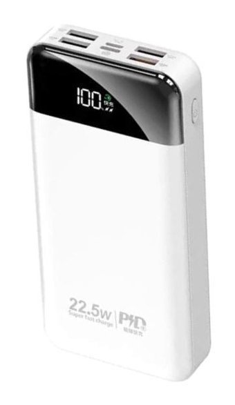 Newface Nf233 30000 mAh Hızlı Şarj Type C - USB Powerbank Beyaz