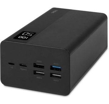 Ttec Recharger Mega 50000 mAh Hızlı Şarj Micro Lightning - Type C - USB Powerbank Siyah