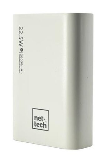 Nettech Nt-Pw24 20000 mAh Hızlı Şarj Type C - USB Powerbank Beyaz