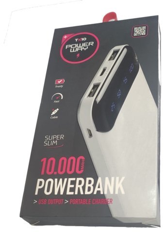 Torima 10000 mAh Hızlı Şarj Dijital Göstergeli Micro USB - Lighthing - Type C Powerbank